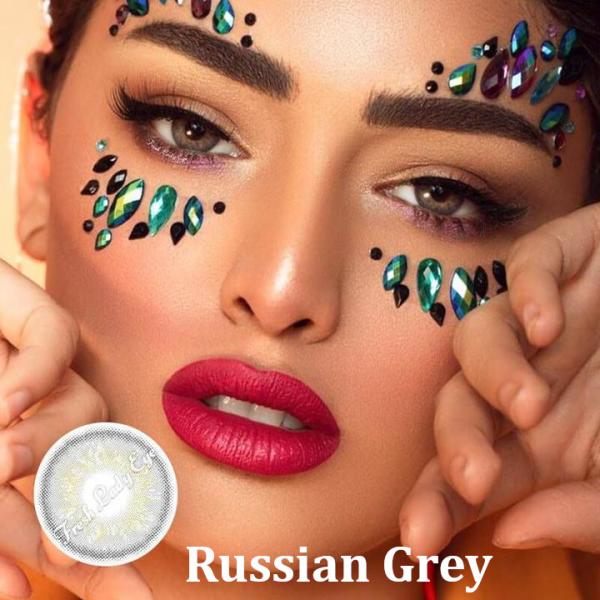 Russian Grey - Цветни контактни лещи С ДИОПТЪР