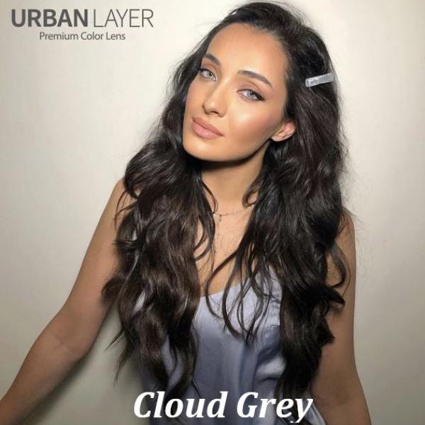 Cloud Gray -  цветни контактни лещи С ДИОПТЪР