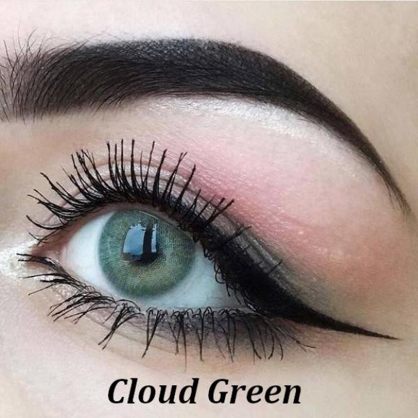 Cloud Green -  цветни контактни лещи С ДИОПТЪР
