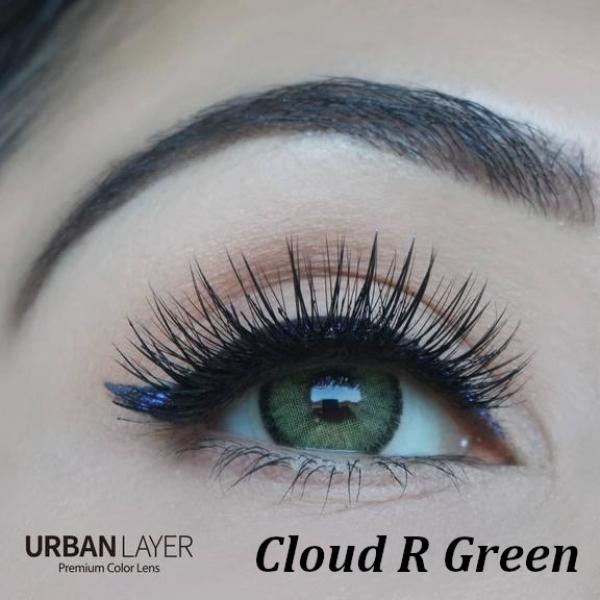 Cloud Green -  цветни контактни лещи С ДИОПТЪР