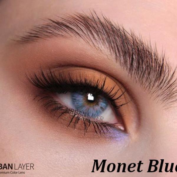 Monet Blue -  цветни контактни лещи С ДИОПТЪР