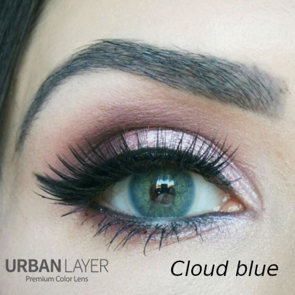 Cloud Blue -  цветни контактни лещи С ДИОПТЪР