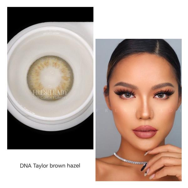 DNA Taylor brown hazel -  цветни контактни лещи С ДИОПТЪР